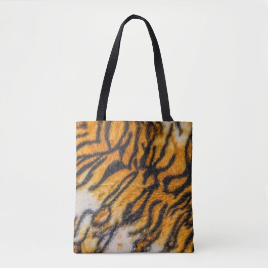 Gemustertes Tiger-Hintergrundmuster, Tiger, abstra Tasche (Vorderseite)