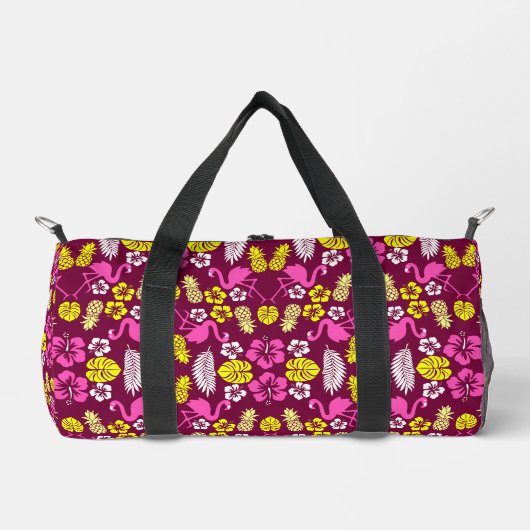 Gemustertes tropisches Obst Duffle Bag (Vorderseite)