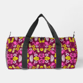 Gemustertes tropisches Obst Duffle Bag (Rückseite)