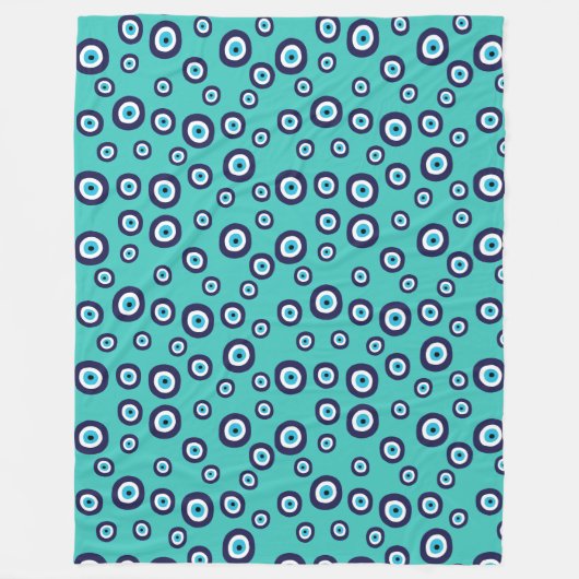 Gemustertes türkisches Schutzschild des Bösen Fleecedecke (Vorderseite)