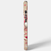 gemustertes Valentinherz Case-Mate iPhone Hülle (Rückseite / Links)