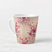 gemustertes Valentinherz Milchtasse (Linke Ecke)