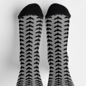 Gemustertes Vampire-Bat zu Halloween Socken (Oben)