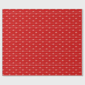 Gemustertes Wrapping Paper von Red Lacrosse White Geschenkpapier (Flach)