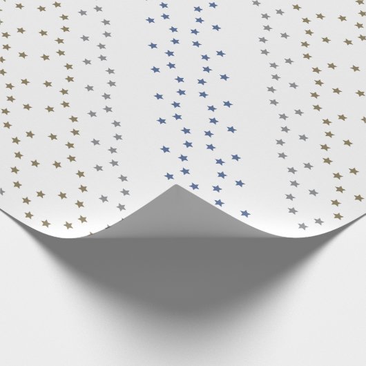 Gemustertes Wrapping-Papier mit einem Okcasions-St Geschenkpapier (Ecke)