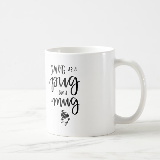 Gemütlich als Mops auf einer Tasse (Rechts)