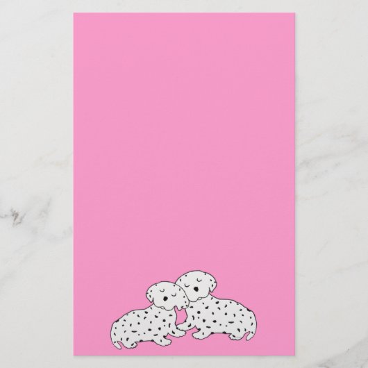 Gemütlich Dalmatiner-Träume Briefpapier (Vorderseite)