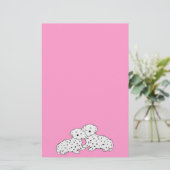 Gemütlich Dalmatiner-Träume Briefpapier (Stehend Vorderseite)