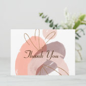 gemütlich dankeskarte (Stehend Vorderseite)