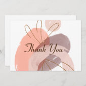 gemütlich dankeskarte (Vorne/Hinten)