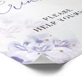 Gemütlich Frühlingserfrische lila Dusty Blue Lila  Poster (Ecke)