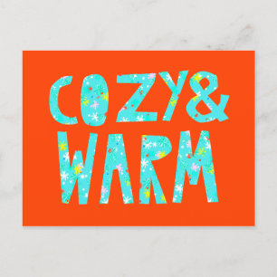 Gemütlich & gemütlich feiertagspostkarte