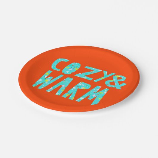 Gemütlich & gemütlich pappteller (Schrägansicht)