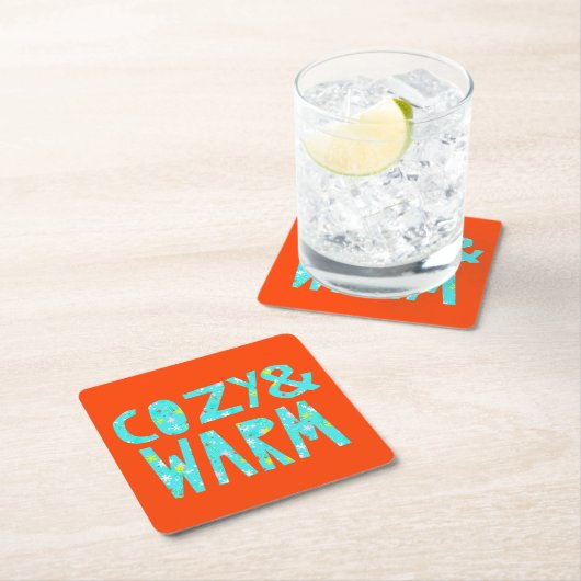 Gemütlich & gemütlich rechteckiger pappuntersetzer (Vor Ort)