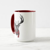 Gemütlich & gemütlich | Red Buffalo Kariert Deer M Tasse (Vorderseite Links)