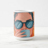 Gemütlich in Orange: Eine warme Embrace Kaffeetasse (Mittel)