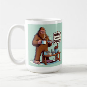 Gemütlich mit Bigfoot's Hot Cocoa Stand aufstehen Kaffeetasse