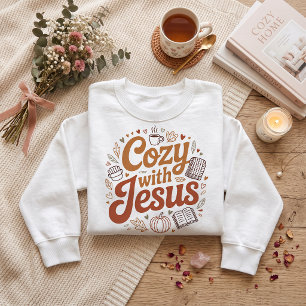 Gemütlich mit Jesus. Thanksgiving T-Shirt-Design Sweatshirt