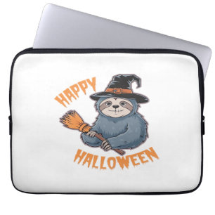 Gemütlich mit unserem Halloween-Sloth-T - Shirt -  Laptopschutzhülle