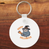 Gemütlich mit unserem Halloween-Sloth-T - Shirt �  Schlüsselanhänger (Vorderseite)