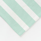 Gemütlich niedliches tadelloses Grünes und Weiß Fleecedecke (Ecke)