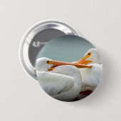 Gemütlich Pelikane Button (Vorne & Hinten)