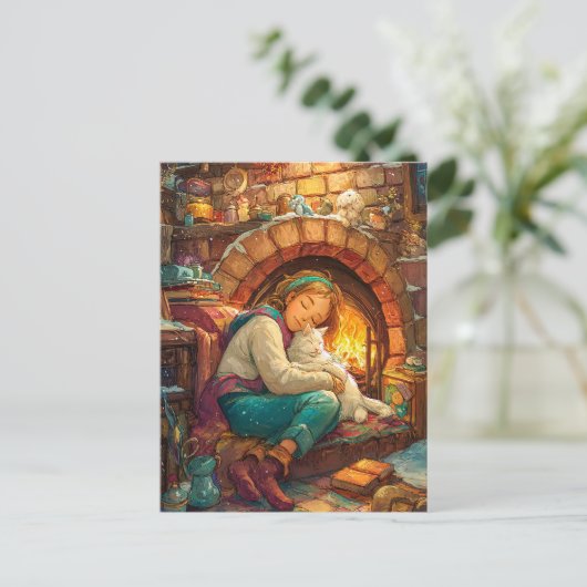 gemütlich postkarte (Stehend Vorderseite)