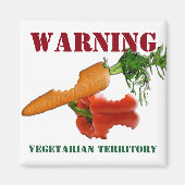 Gemütlich vegetarisch / Veganes Gebiet Magnet (Vorne)