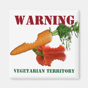 Gemütlich vegetarisch / Veganes Gebiet Magnet