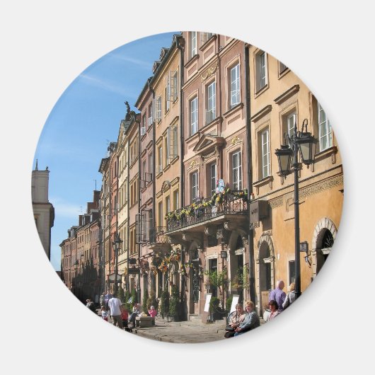 Gemütliche Altstadt in Warschau Magnet (Vorne)
