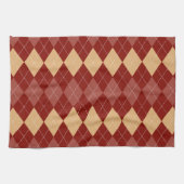 Gemütliche Argyle-Ästhetik mit gepunkteten Linien Geschirrtuch (Horizontal)