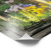 Gemütliche Aussicht auf die Landschaft Fotodruck (Ecke)