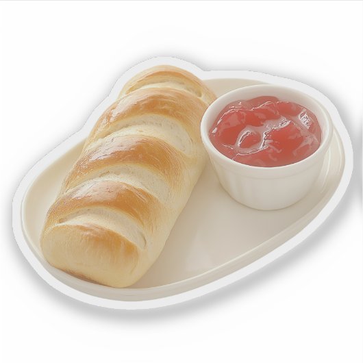 Gemütliche Bäckerei Kunst Aufkleber (Vorderseite)