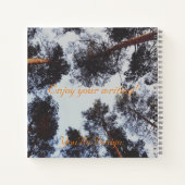 Gemütliche Bäume Foto täglich Notizblock (Rückseite)