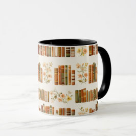Gemütliche Bibliotheksästhetik-Kaffeetasse | Gesch Tasse