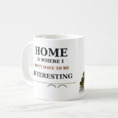 Gemütliche Buchliebhaber-Katze & Lustiger Introver Kaffeetasse (Vorderseite Links)