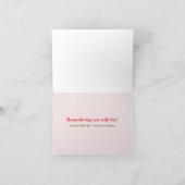 Gemütliche Cabin Weihnachtskarte. Karte (Innenseite)