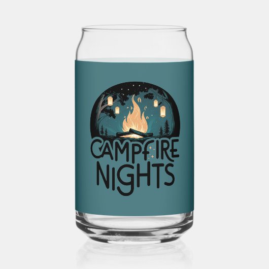 Gemütliche Campfeuernächte Rustikales Abenteuer im Dosenglas (Rückseite)