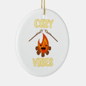 Gemütliche Campfire Vibes Roasting Marshmallows fü Keramik Ornament (Rechts)