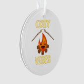 Gemütliche Campfire Vibes Roasting Marshmallows fü Ornament (Vorderseite)