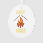Gemütliche Campfire Vibes Roasting Marshmallows fü Ornament (Vorderseite)