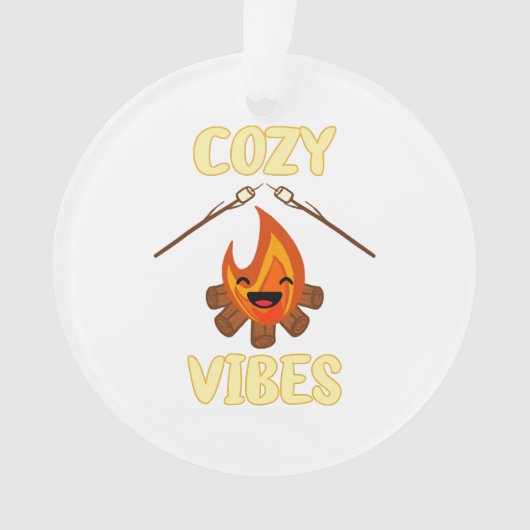 Gemütliche Campfire Vibes Roasting Marshmallows fü Ornament (Vorderseite)