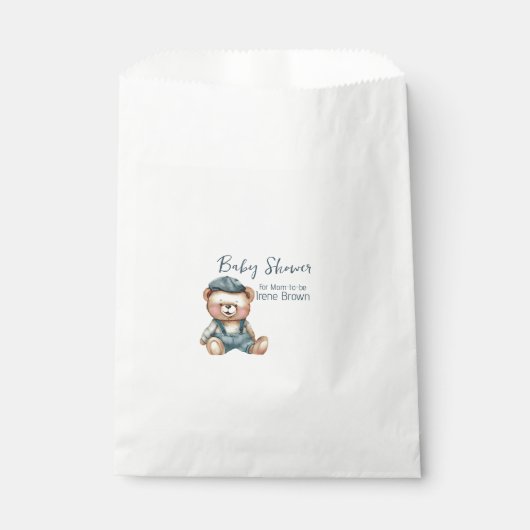 Gemütliche Charming-Babydusche Geschenktütchen (Vorderseite)