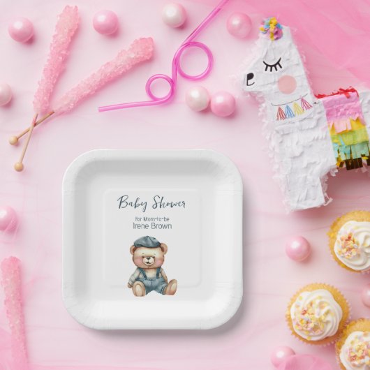 Gemütliche Charming-Babydusche Pappteller (Party)