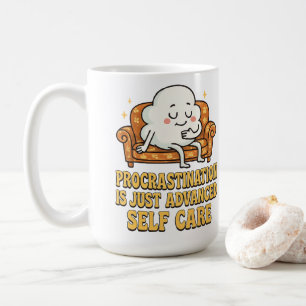 Gemütliche Cloud-Lounge Humor Grafik Kaffeetasse