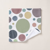 Gemütliche Coole Polka-Dots Badhandtuch Set (Waschlappen)