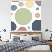 Gemütliche Coole Polka-Dots Leinwanddruck (Insitu (Schlafzimmer))
