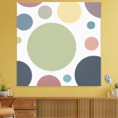 Gemütliche Coole Polka-Dots Leinwanddruck (Insitu (Wohnzimmer))