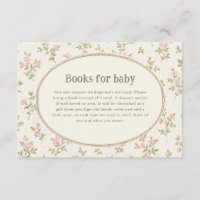 Gemütliche Cottage-Blumen-Baby-Shower-Bücher für B