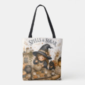 Gemütliche Cottagecore-Herbstküchenkunst Tasche (Rückseite)